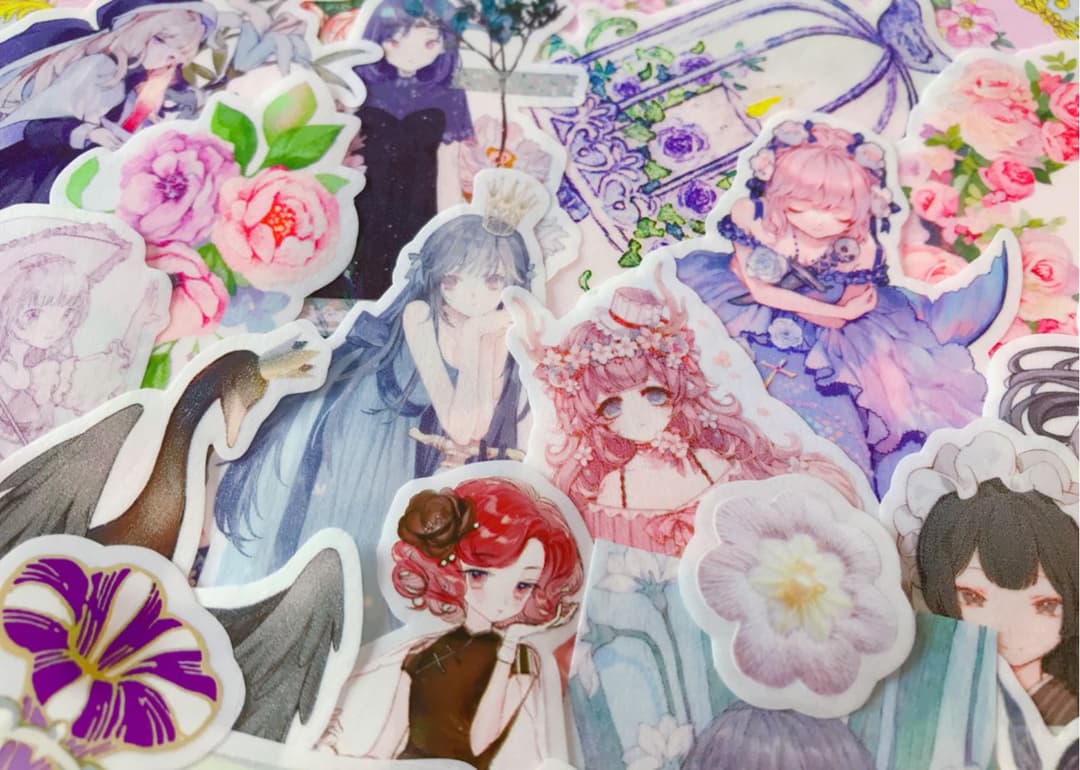 可愛いい❤️❤️人物マステフレークシール( ⸝⸝•ᴗ•⸝⸝ )148