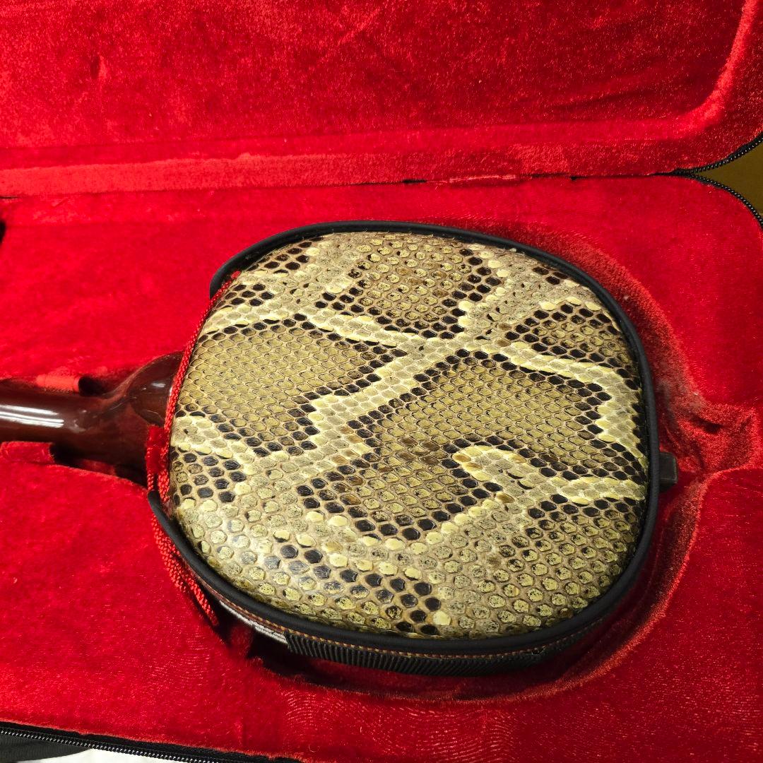 三味線本体 蛇味線 ケース付き