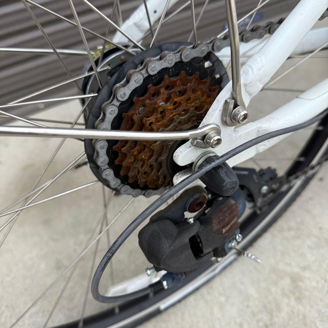 通勤通学用自転車 ￼ルイガノ カゴ付き 定価6.2万円 身長145-165cm