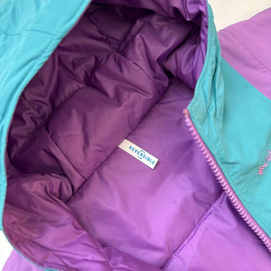 Columbia スノーウェア 子供用 紫と青　リバーシブル