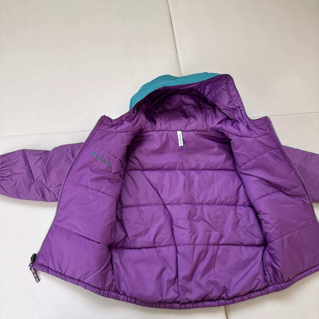 Columbia スノーウェア 子供用 紫と青　リバーシブル