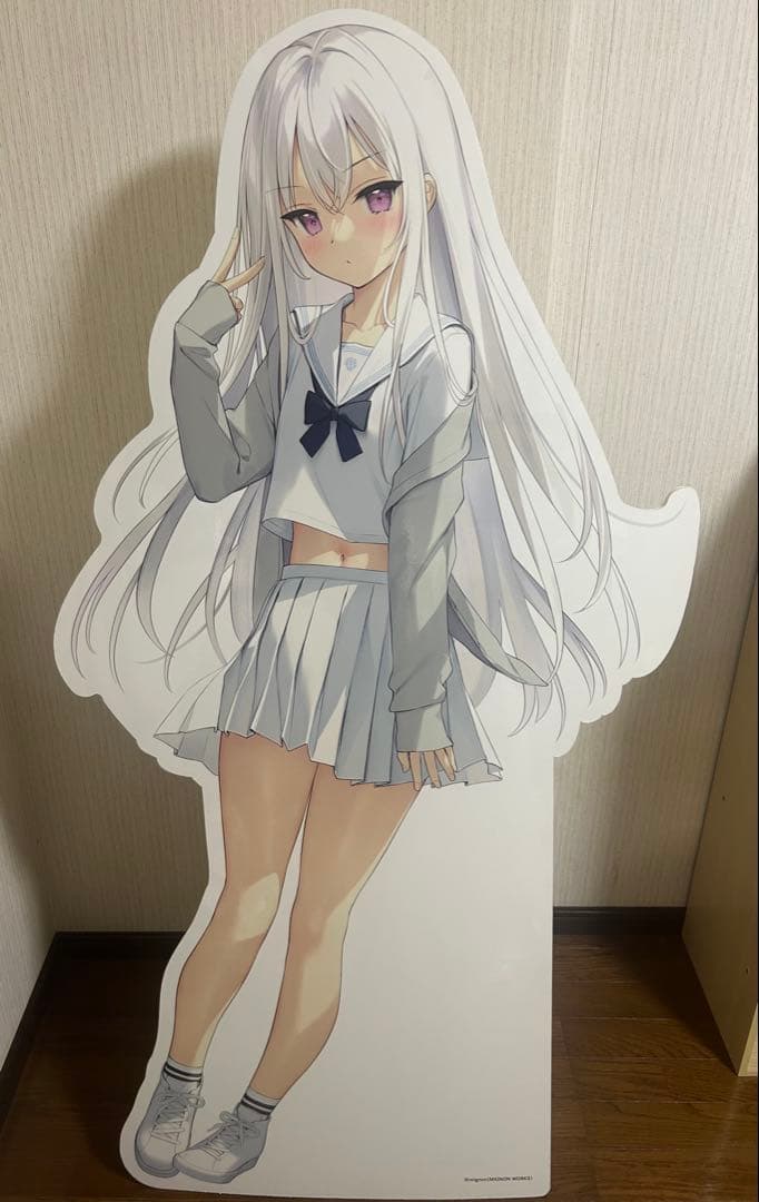 mignon works キャラクターパネル　シロ　等身大パネル