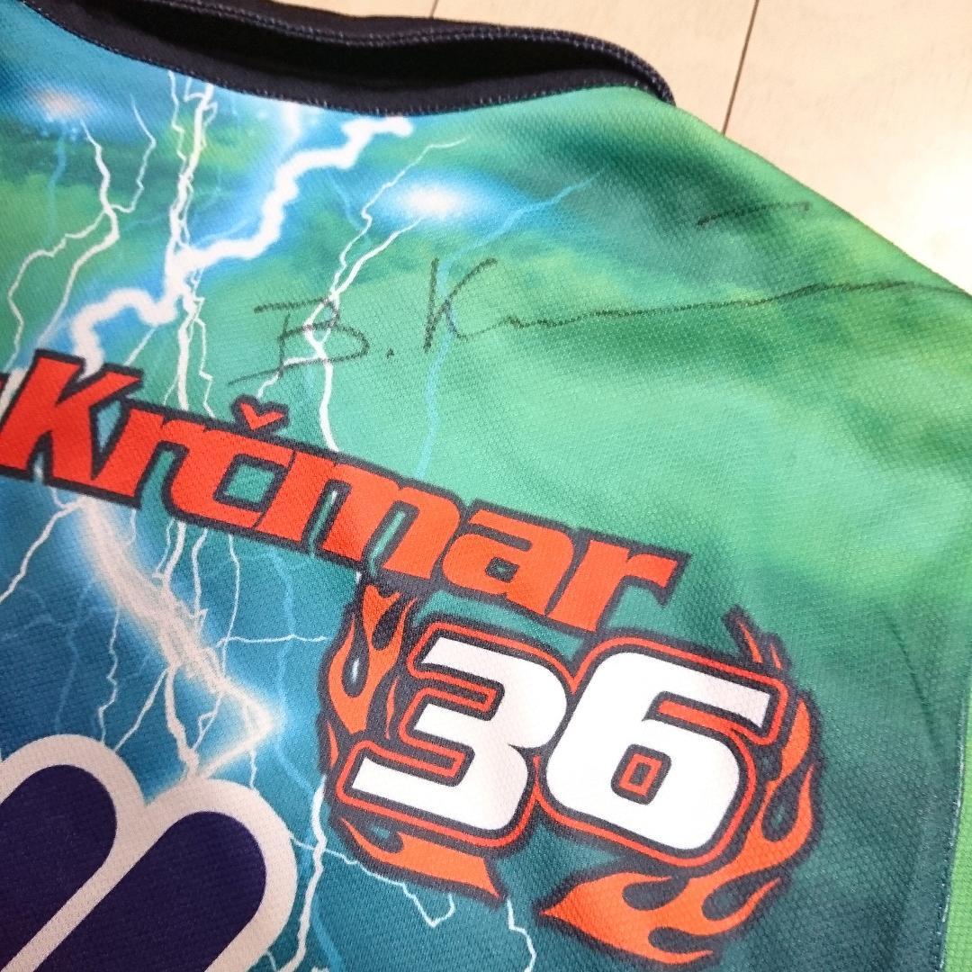 美品SHADEサイン入りBorisKrcmarユニフォームSメンズGREEN