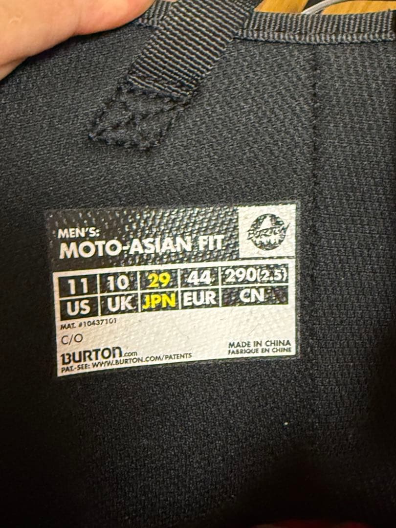 美品 BURTON スノーボードブーツ MOTO ブラック/ピンク 29cm