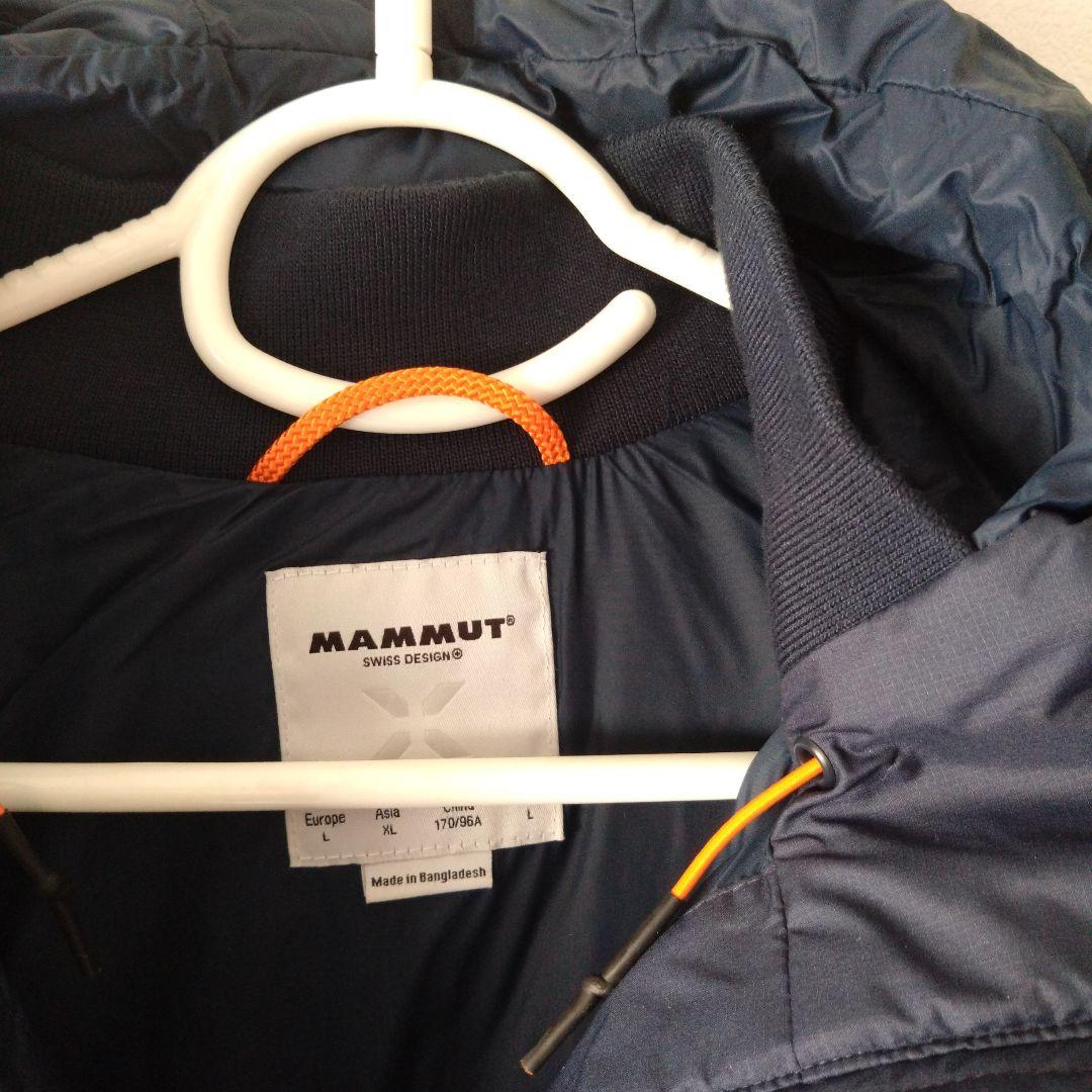 ひまわりさま専用　MAMMUT 　マムートロング丈ダウン　レディースL　ネイビー