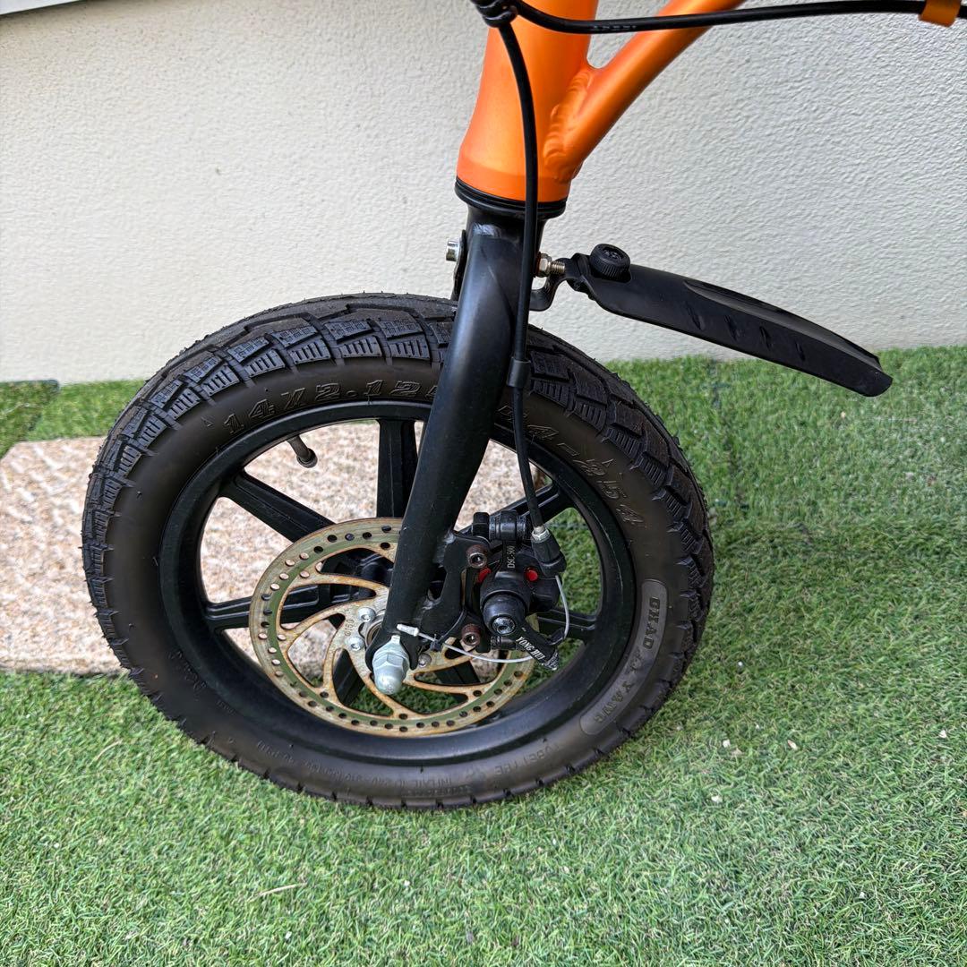 大阪発　ジャンクFLYFISH 電動アシスト自転車 オレンジ　引取り限定