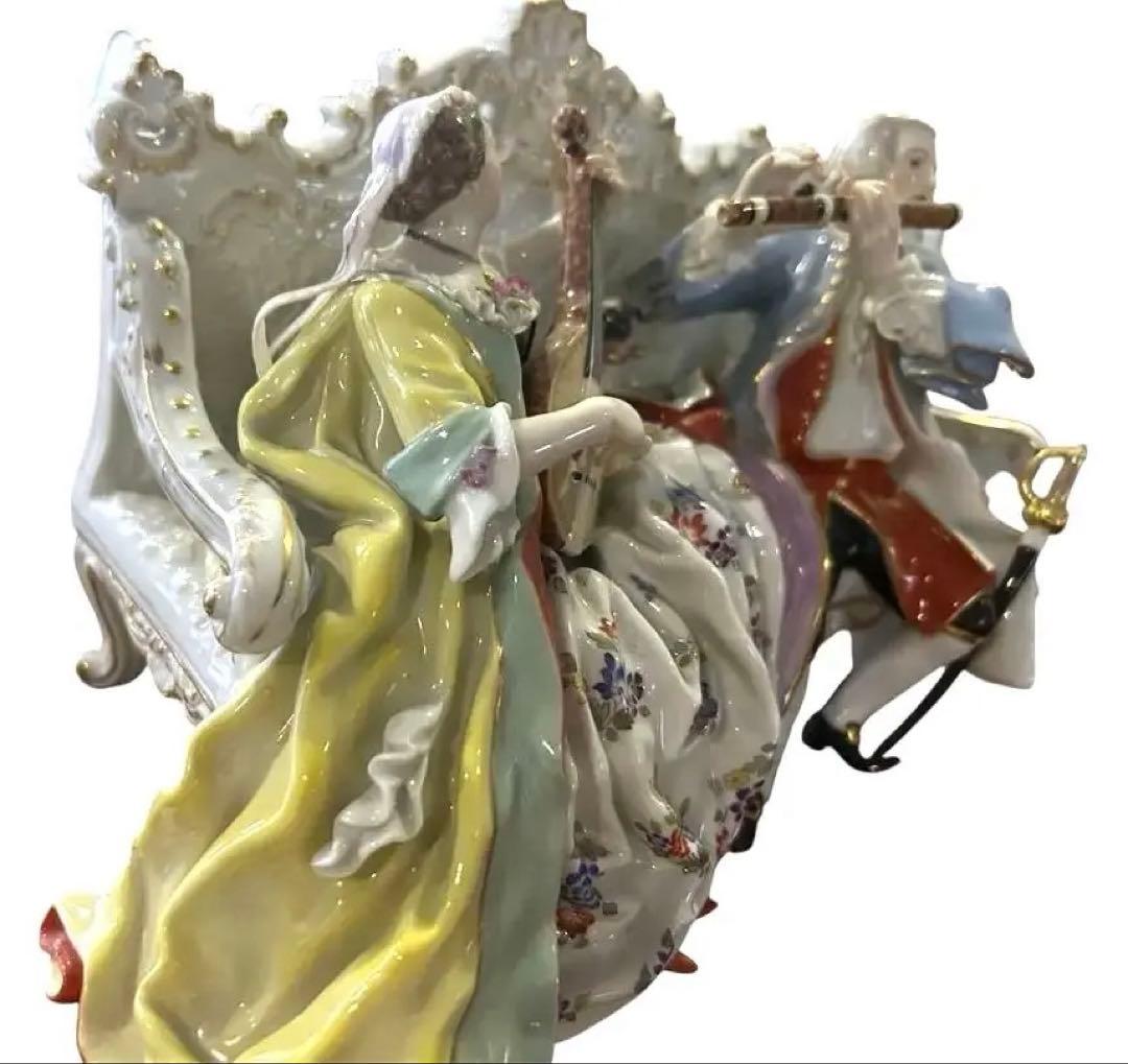 美品★Meissen (ソファーの二人)ケンドラー　マイセン　フィギュリン　人形
