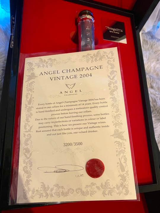 エンジェルシャンパン ヴィンテージ 2004