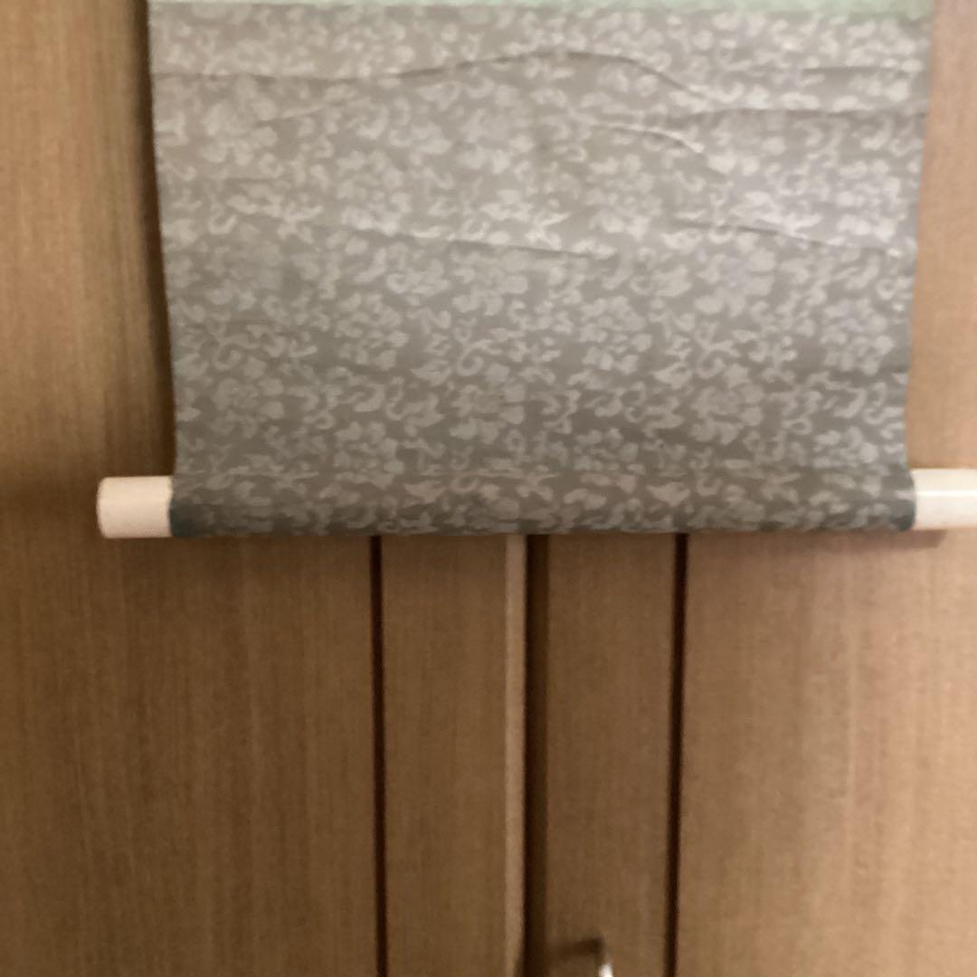 （模写）　棟方志功　阿波の木偶の棚　和紙に刷られた掛け軸版画　1973年3月作