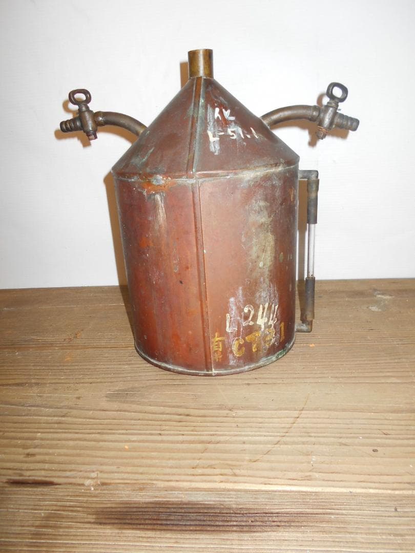 ■蒸留器　珈琲/焙煎/銅製/エスプレッソ/純水/実験/コーヒー/化学