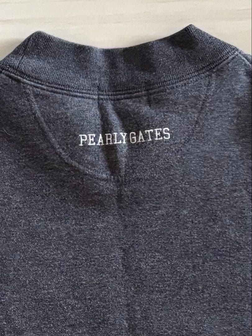 PEARLY GATES ダークグレー ショートスリーブシャツ