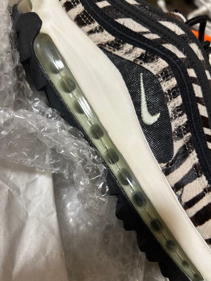 NIKEナイキ Air Max 97 G NRG ゴルフシューズ ゼブラ　ハラコ