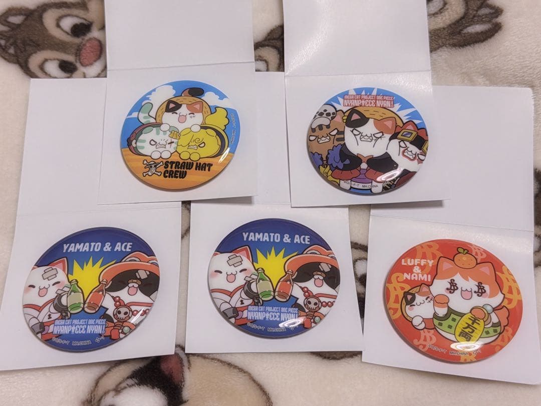 缶バッジ ワンピース ニャンピースニャーン! 缶バッジコレクション 18点