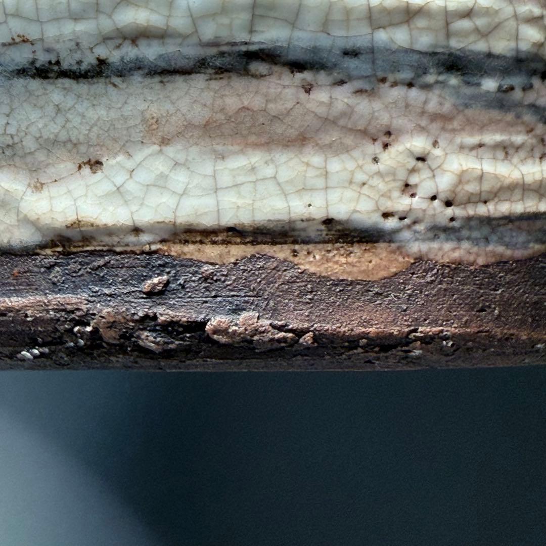 古唐津　輪線文大徳利　花瓶　発掘品　蒐集家放出品　桃山〜江戸初期　古美術　骨董