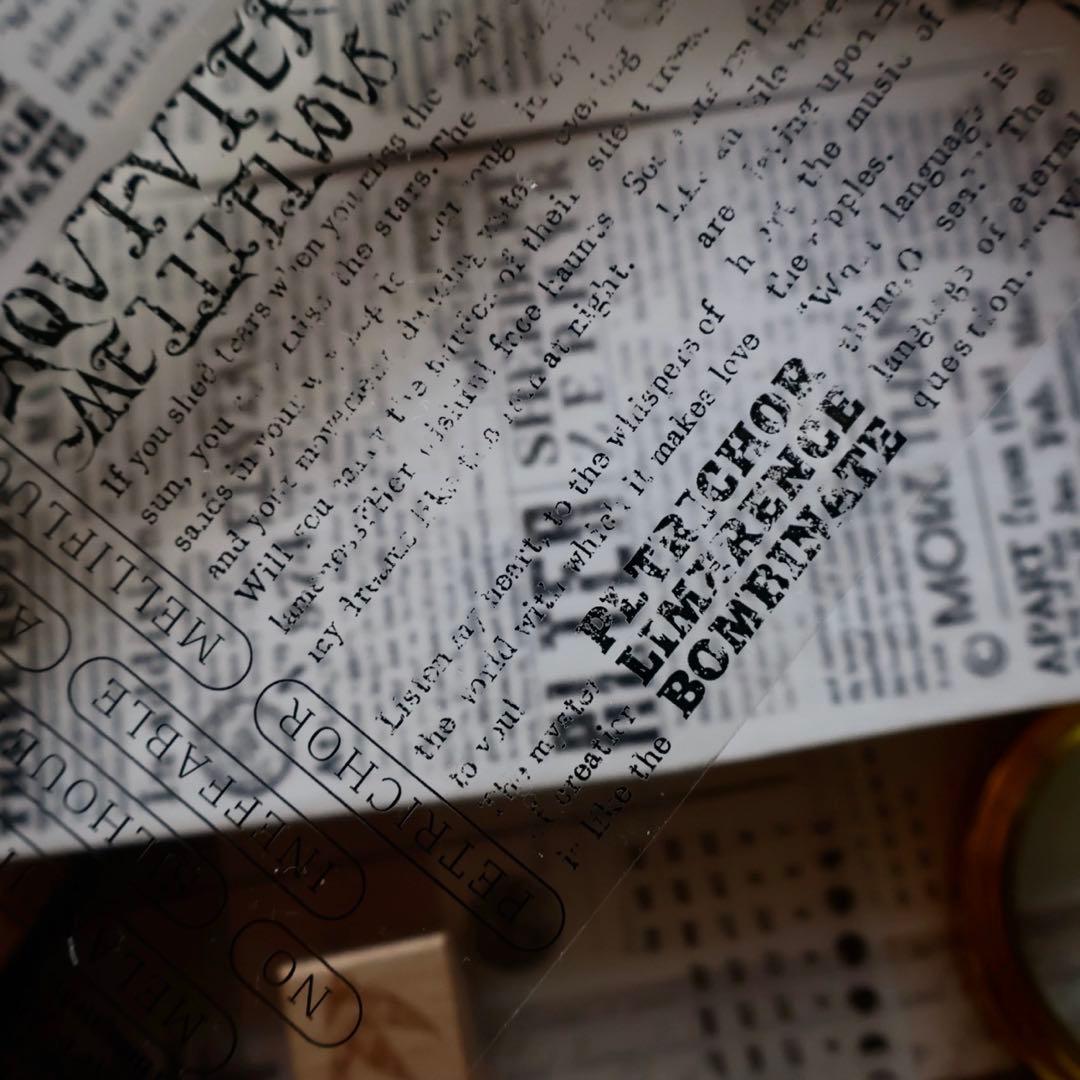 ⭐️SALE⭐️ 壹洱原创《文字幻想》海外マスキングテープ　マステ 【2357】