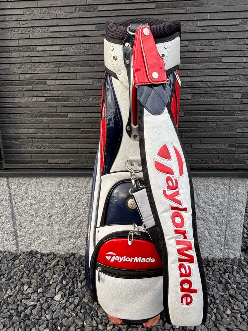 TaylorMade テーラーメイド キャディバッグ 白/青/赤