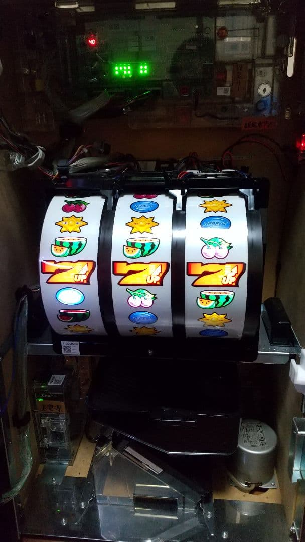パチスロ実機　5号機　ディスクアップ　DISK UP　スロット　不要機付き