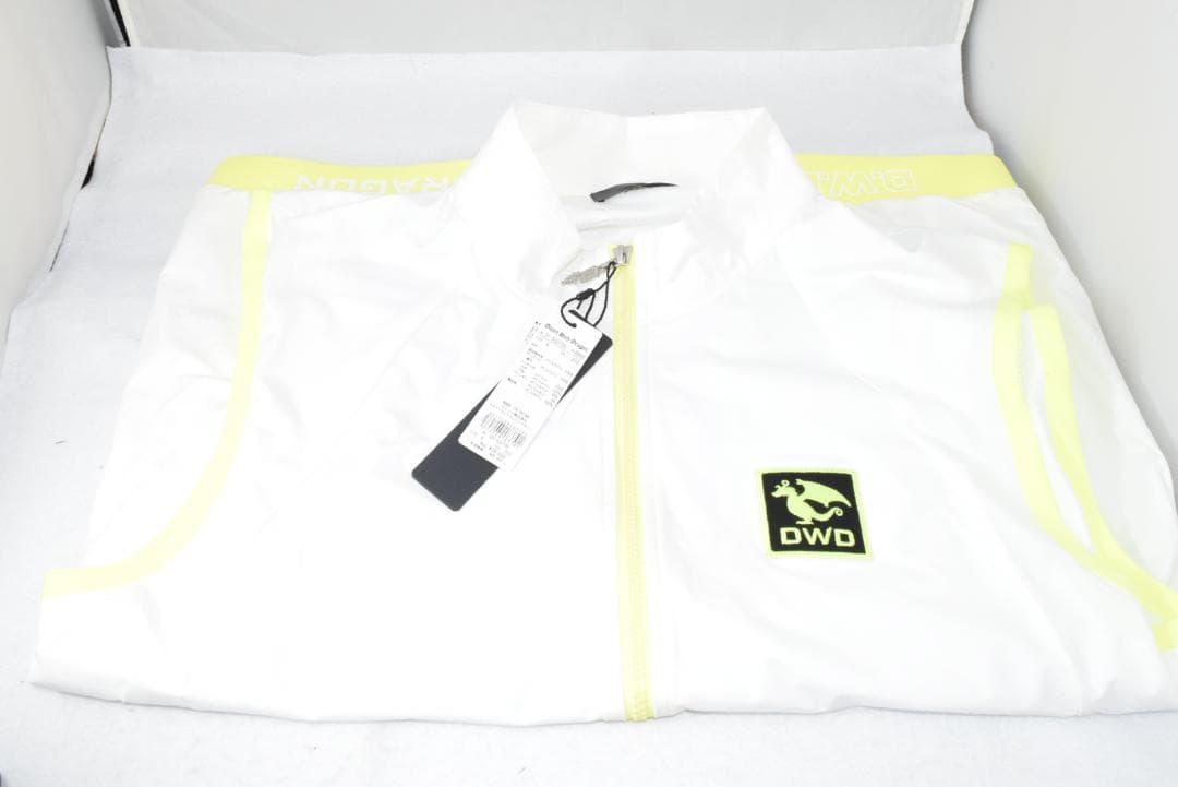 新品☆ダンスウィズドラゴン コンパクト タフタ ジャージ ベスト☆白☆XL
