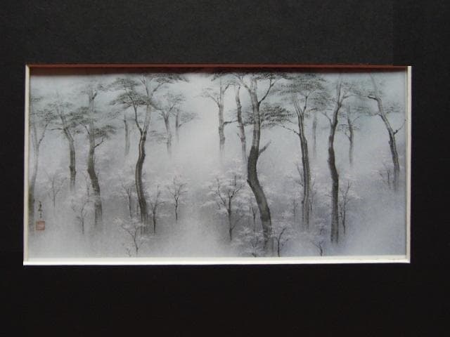 丸山東子、【優林】、希少な額装用画集より、美品、新品額装付、インテリア