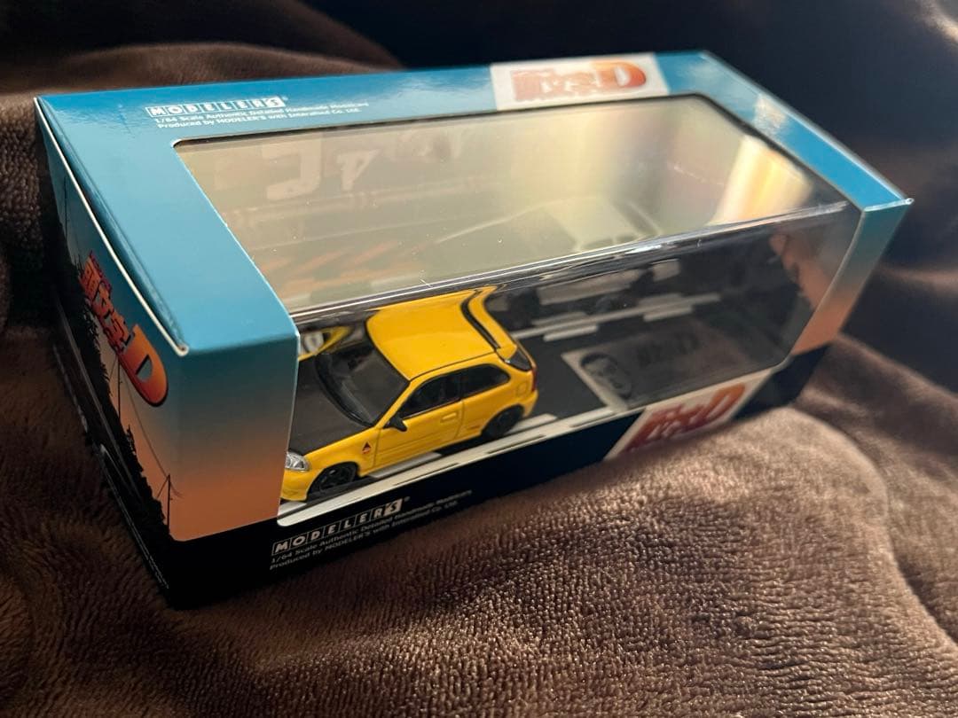 モデラーズ 頭文字D ミニカー 1/64 舘智幸 EK9 藤原拓海 ハチロク