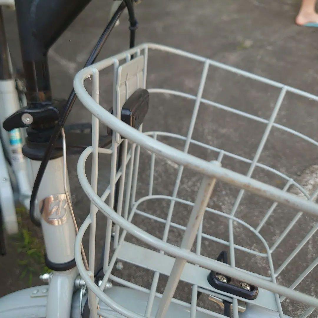 bikke 子供用自転車 グレー 前面バスケット付き