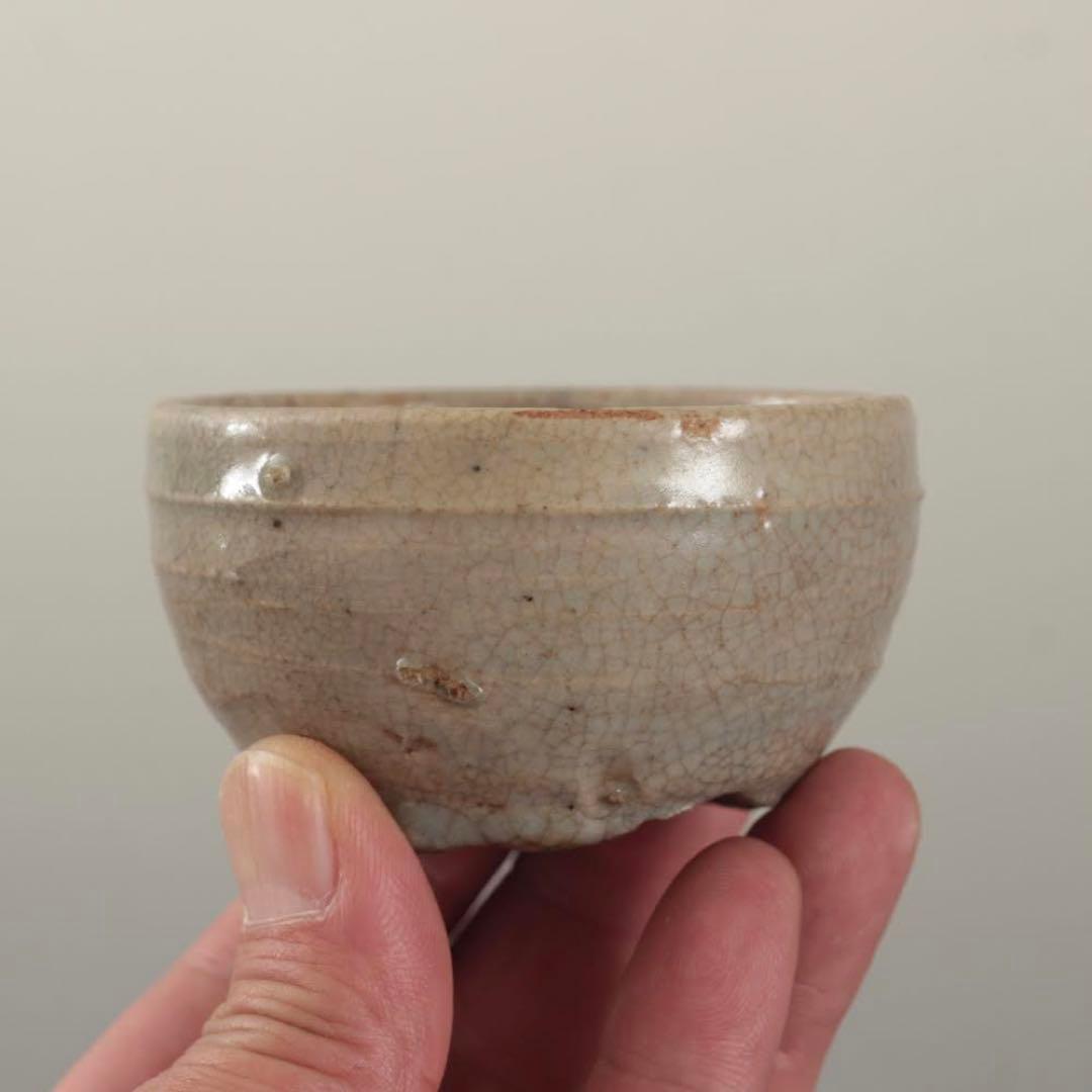 李朝 井戸手 盃 ぐい呑み 酒器 古美術 古道具 アンティーク