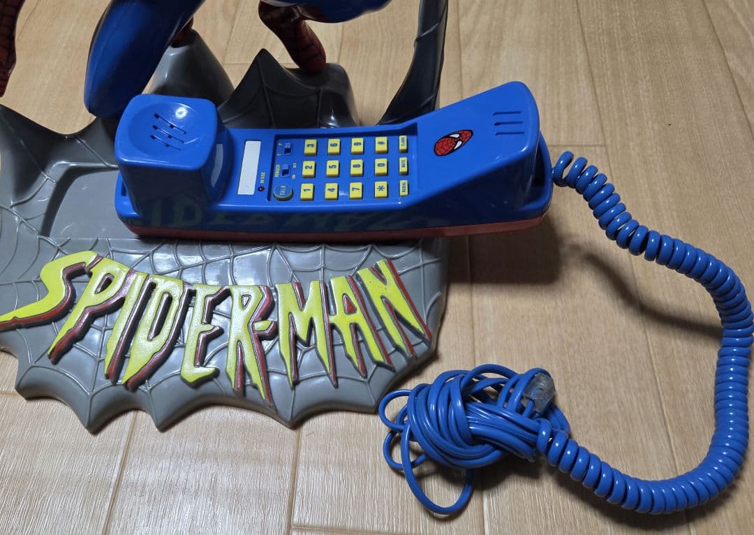 1994年製 激レア　スパイダーマン電話スタンド フィギュア付き