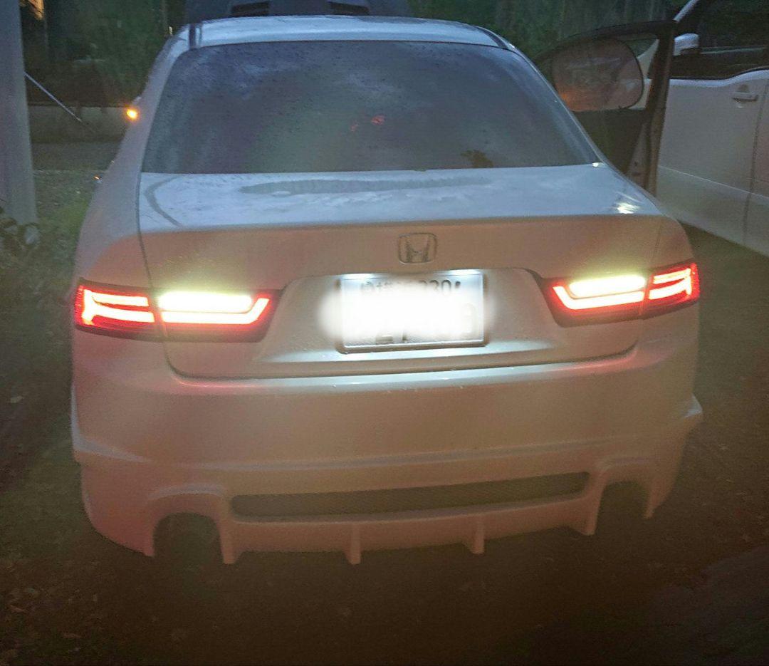 ゆ*の様 アキュラ TSXアコード CL7 LED テールランプ ブラックハウジ