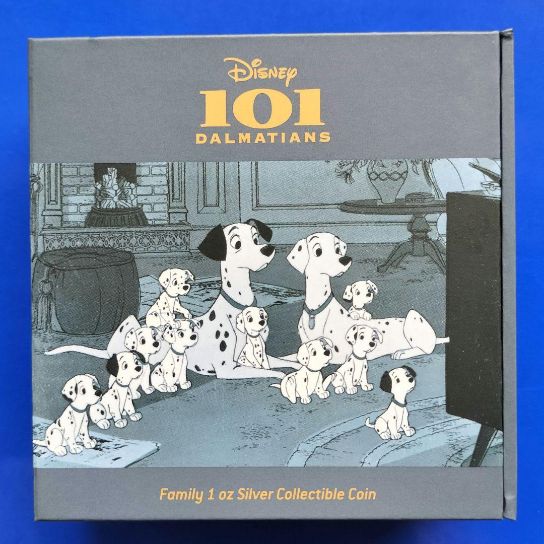 mdga ★101匹わんちゃん「ファミリー」2ドルカラー銀貨　ダルメシアン