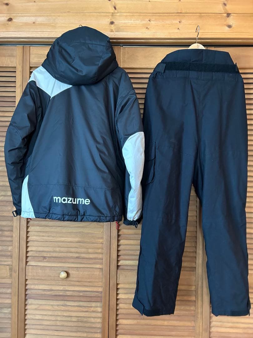 mazume フィッシングスーツ(上下セット) ブラック/ホワイトM