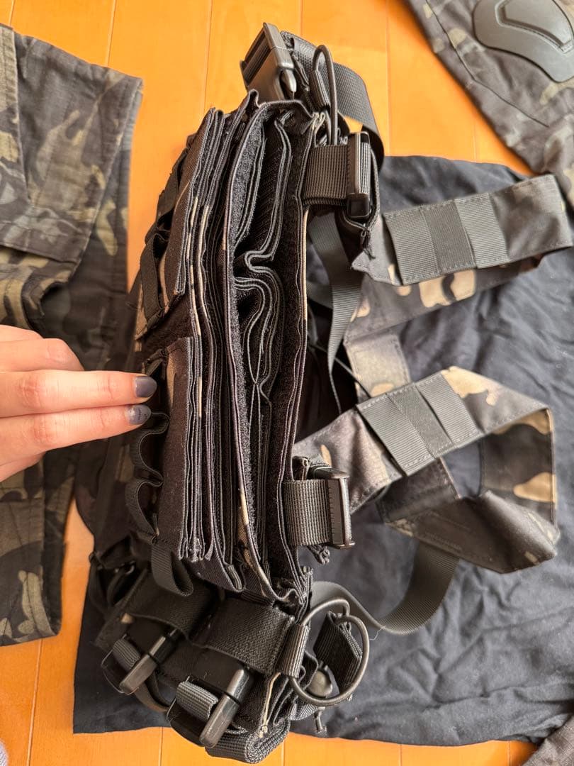 サバゲー装備 フルセット BDU 迷彩服 上下 + 多機能チェストリグ セット