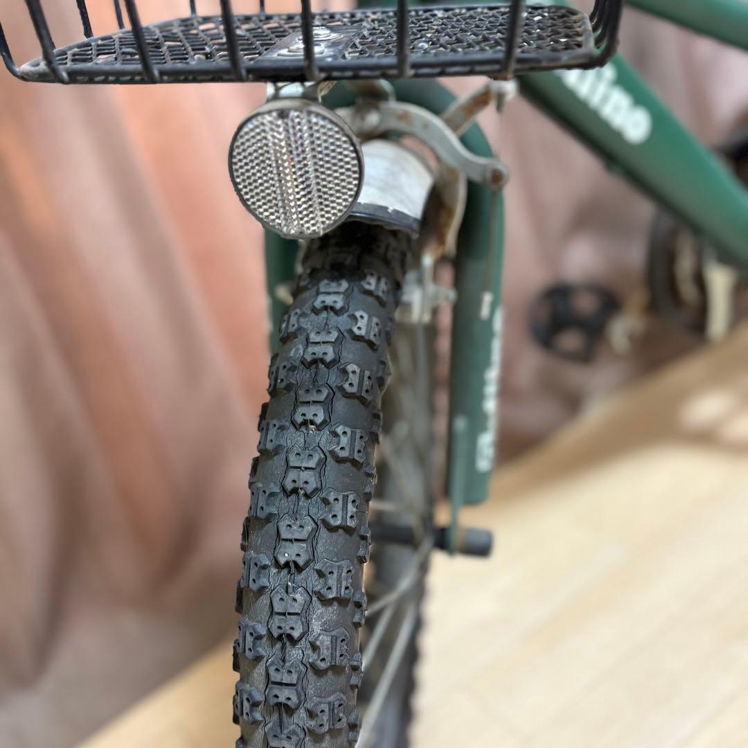 16インチ Beliino 子供用自転車 緑 前カゴ付き　元値35700円