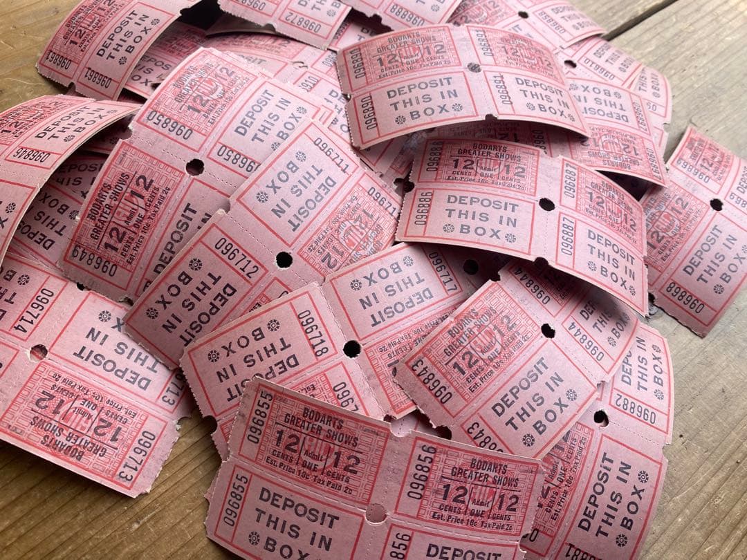 【212】vintage ダブルチケット 90枚以上 切り離すと180枚以上