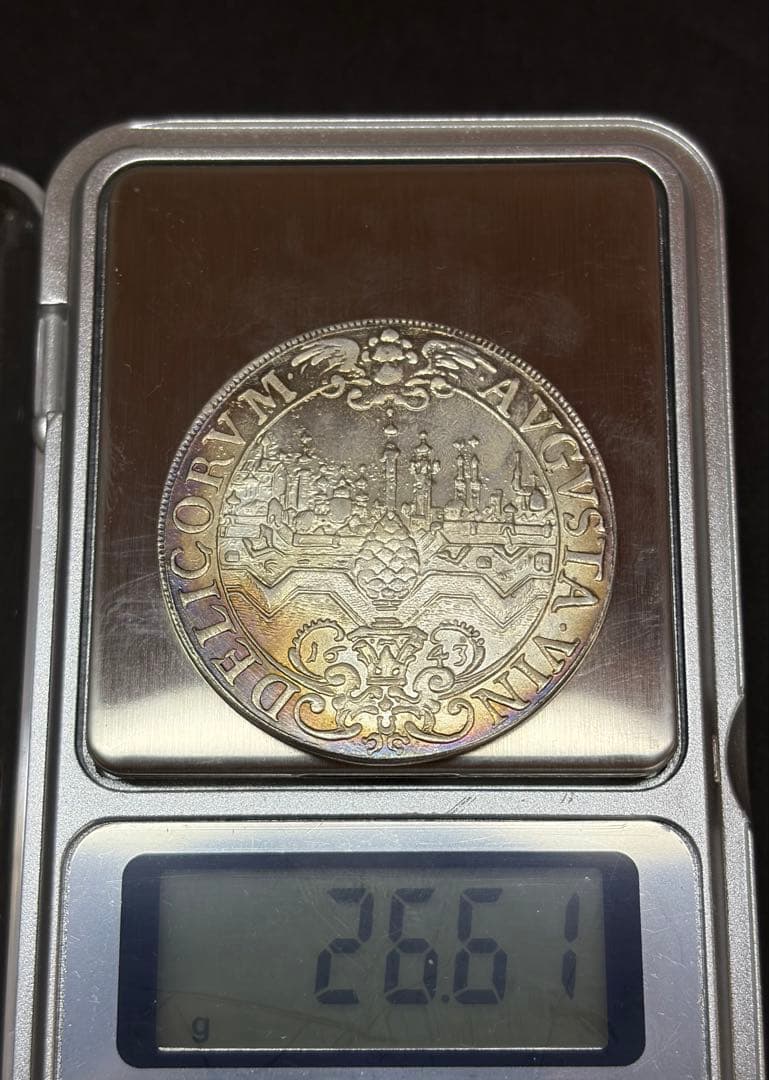 【博物館級】1643年 神聖ローマ ターラー級 大型銀貨