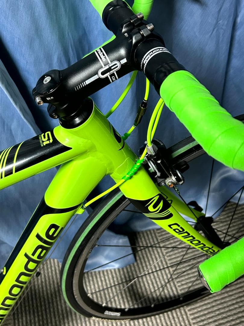 引取り大阪　Cannondale ロードバイクフレーム ネオンイエロー