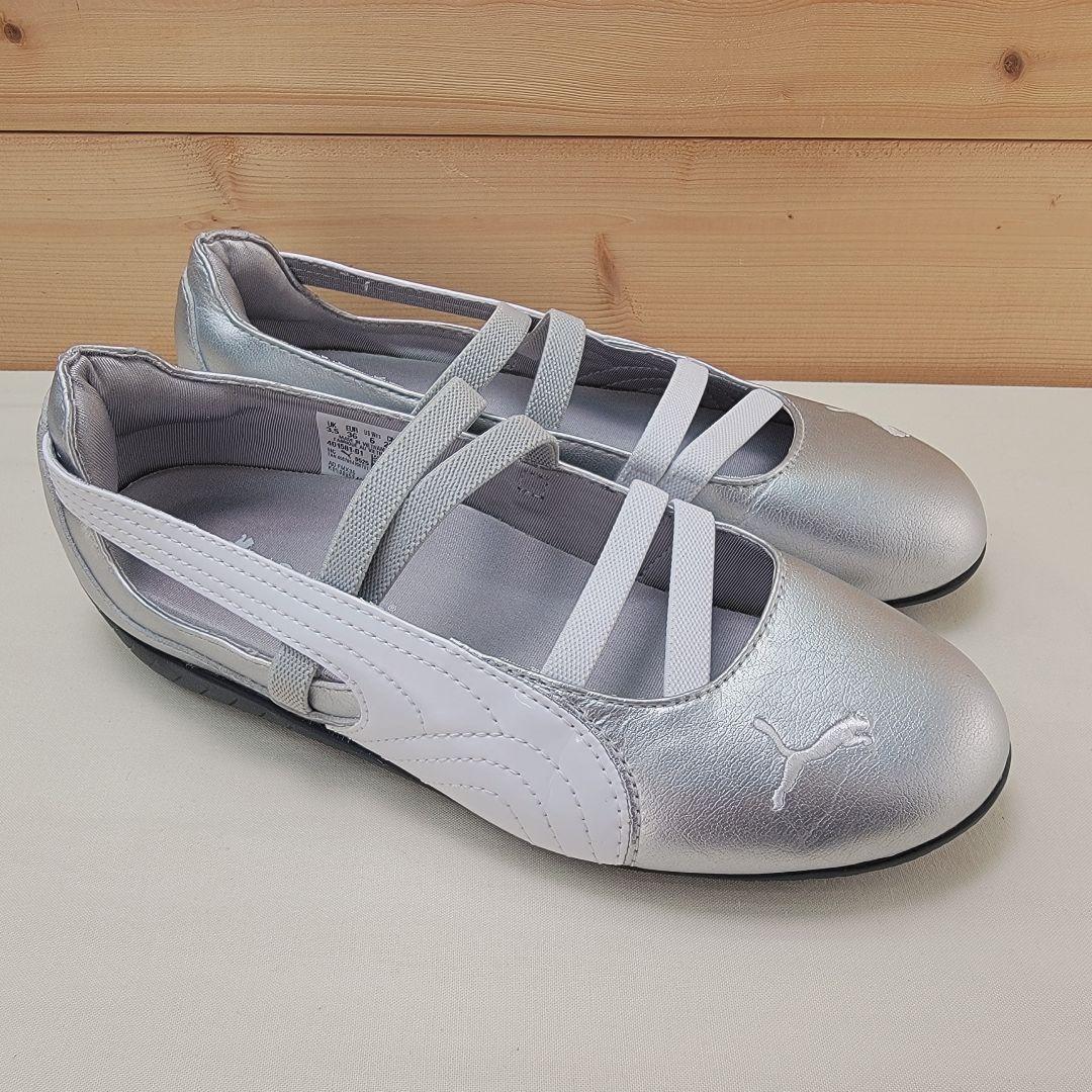 プーマ スピードキャット バレエ プーマ メタリック シルバー 22.5cm
