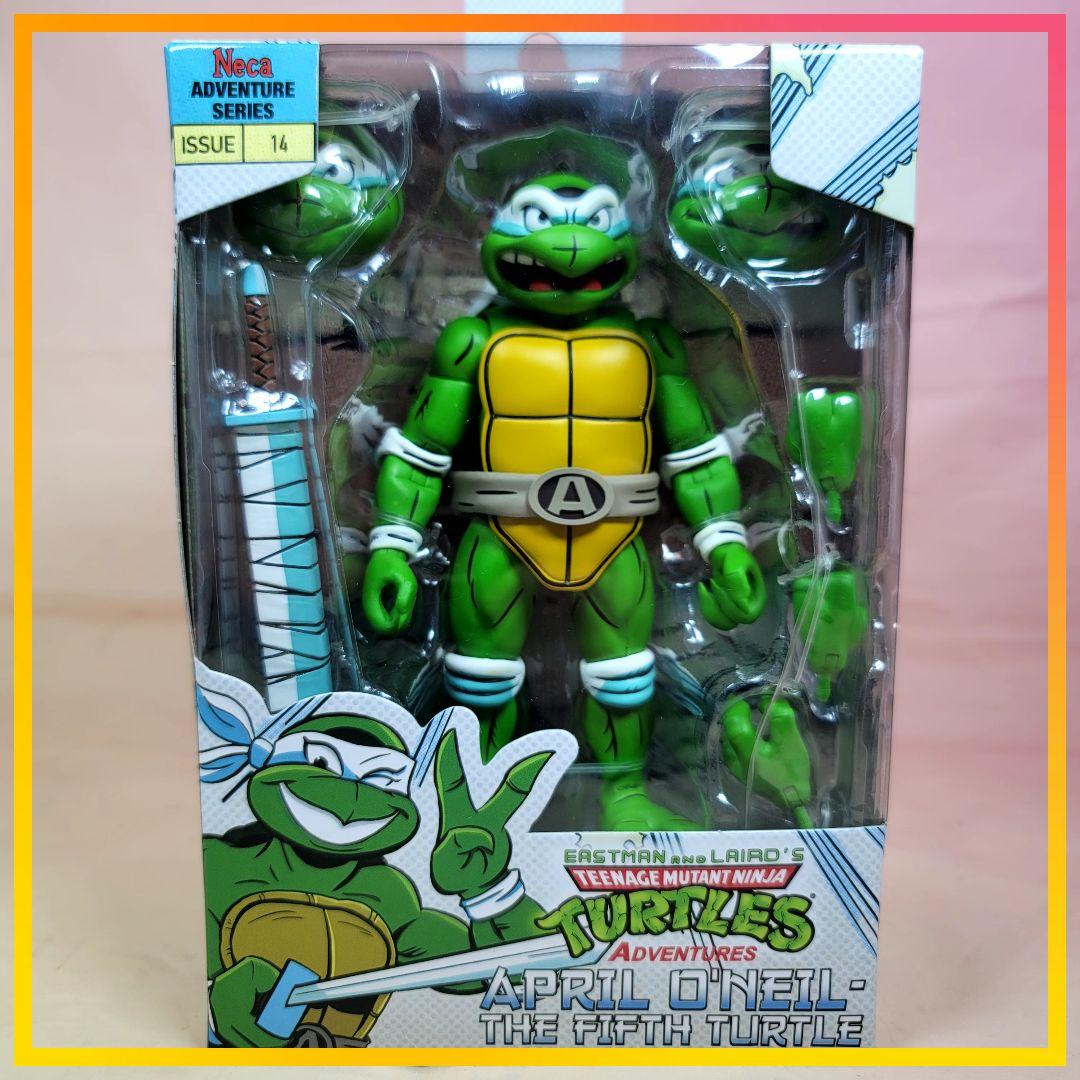 【NECA】新品 正規品 TMNT タートルズ エイプリル 5人目のタートルズ