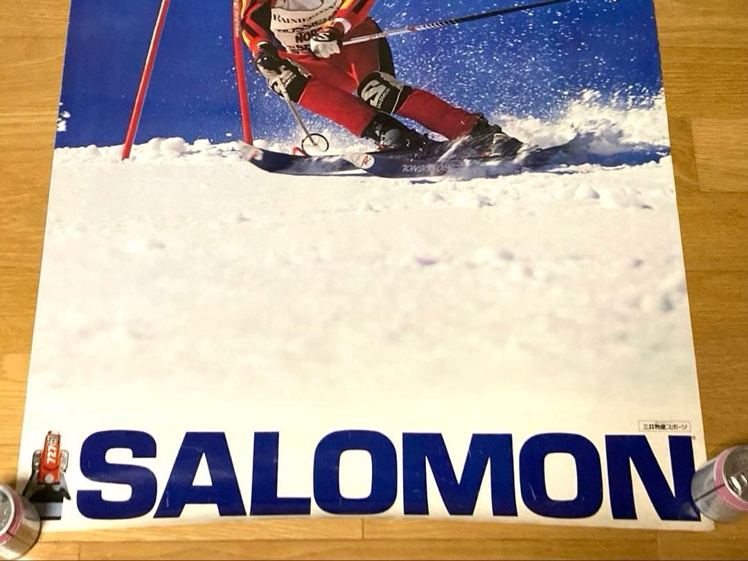 非売品 80年代 三井物産スポーツ サロモン スキー ポスター レトロ 当時物