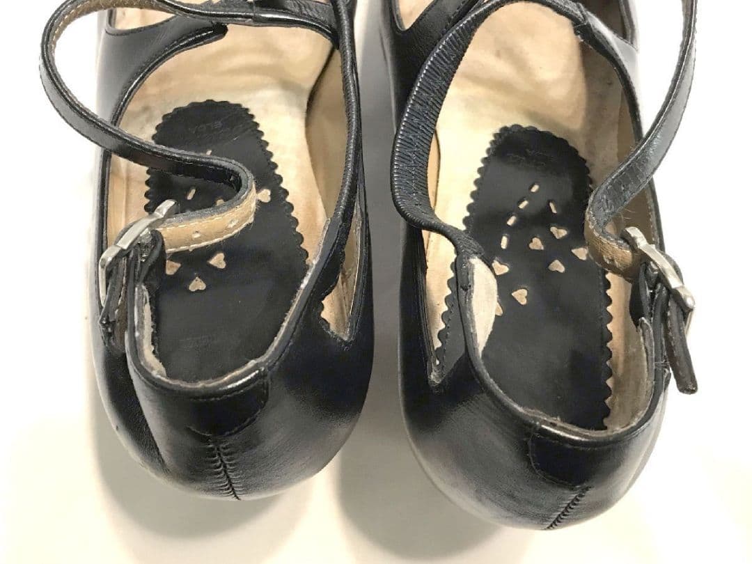 ブレリアbuleria フラメンコシューズ パンプス37ハーフ 23.5cm黒系