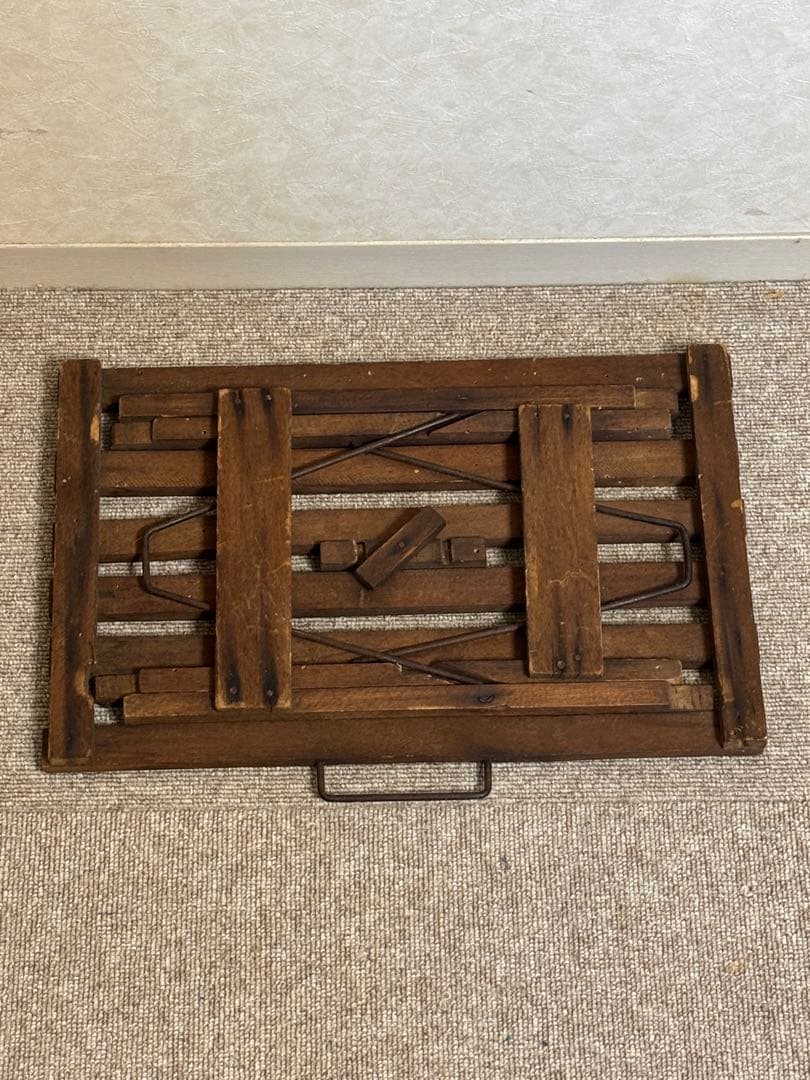 フランス　アンティーク　フォールディングスツール