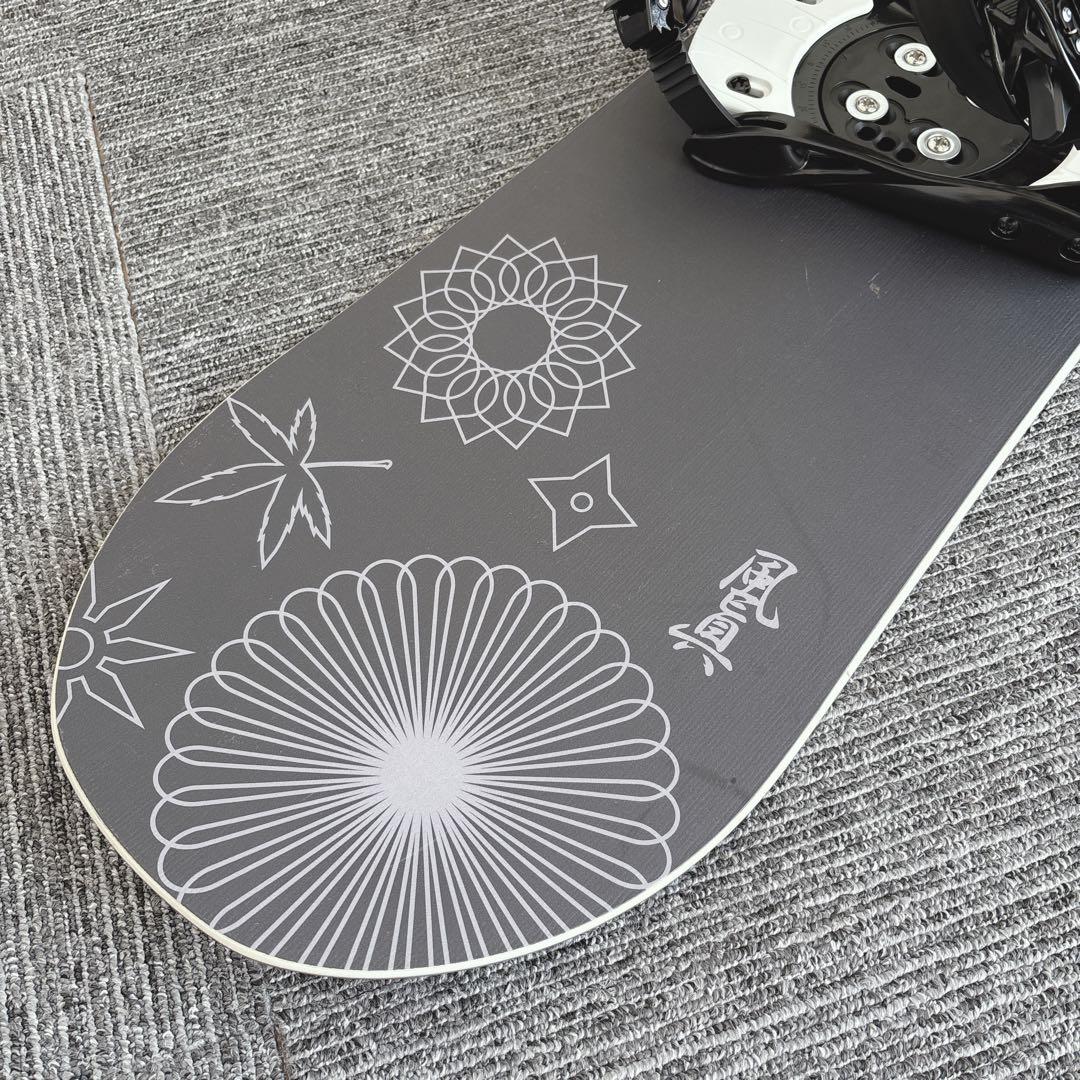 68超美品❗️超豪華❗️眞空雪板等/風眞モデル メンズスノーボードセット★150cm