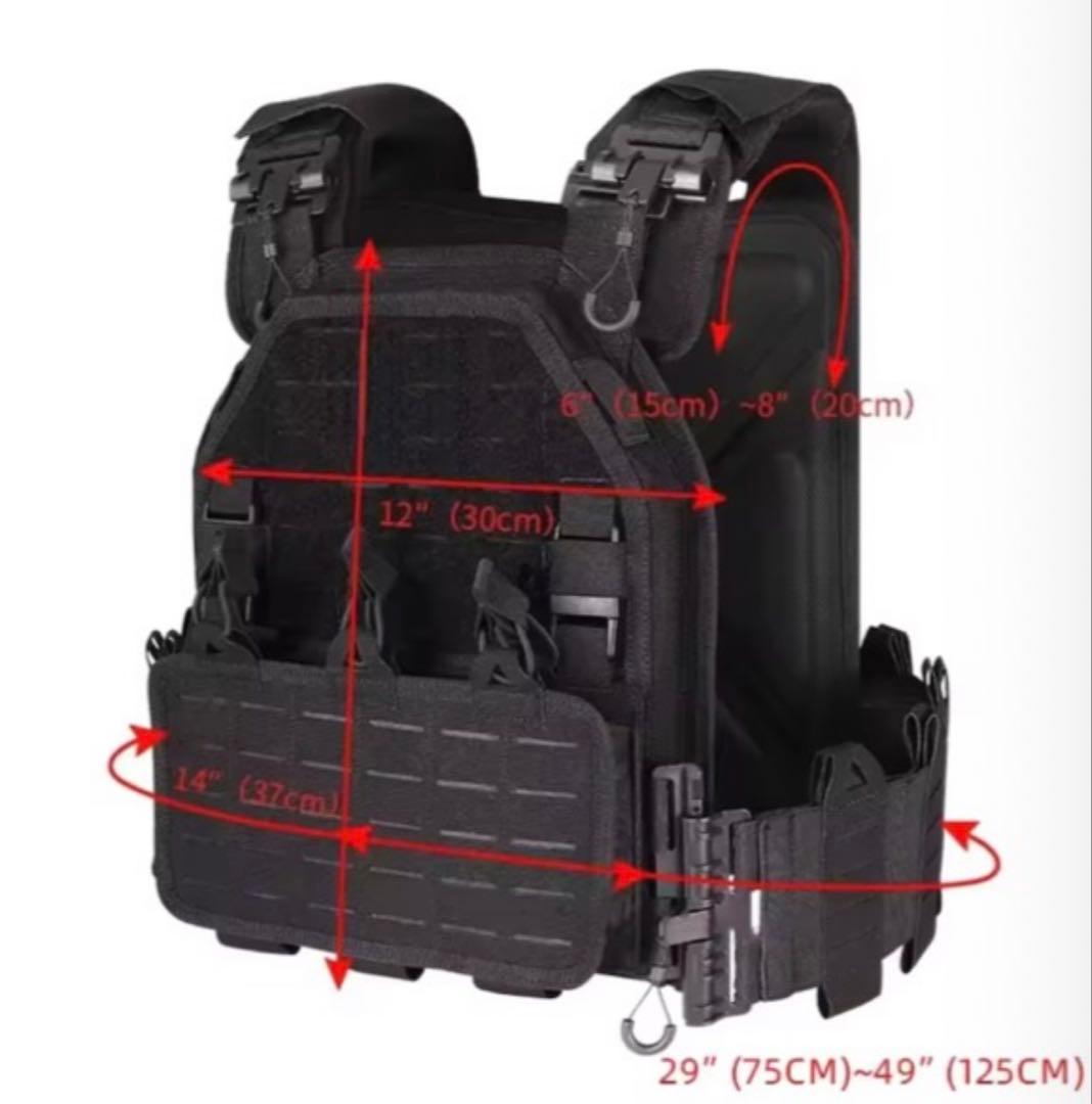 YAKEDA プレートキャリア クイックリリース EVAプレート2枚付属