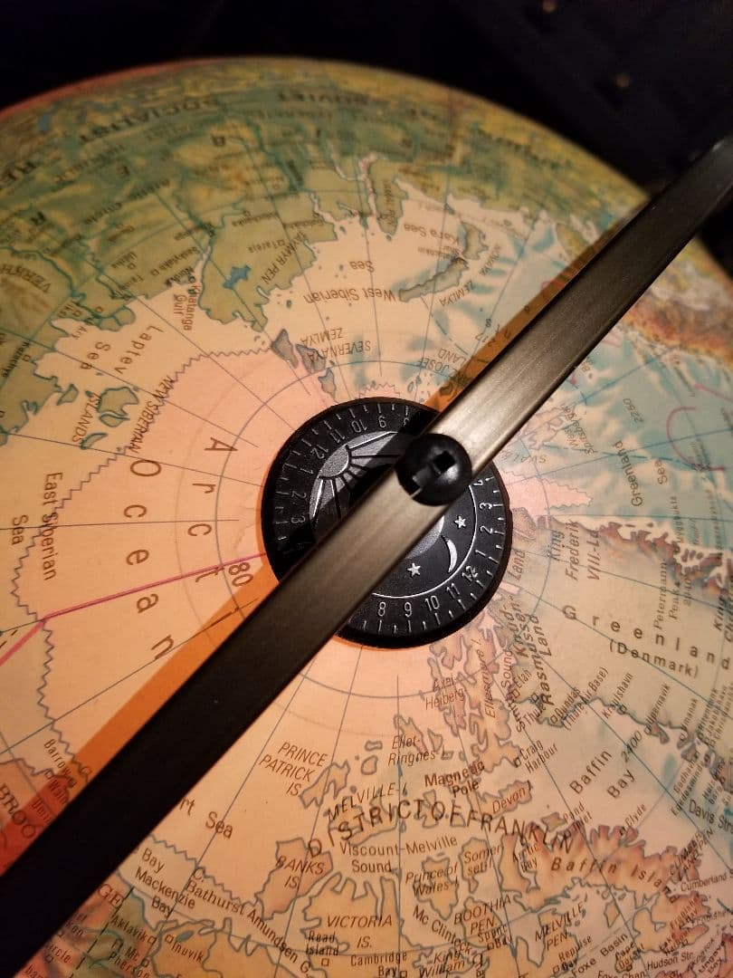 レア　北欧　デンマーク製　スキャングローブ社　木製　地球儀　ウッド　ランプ