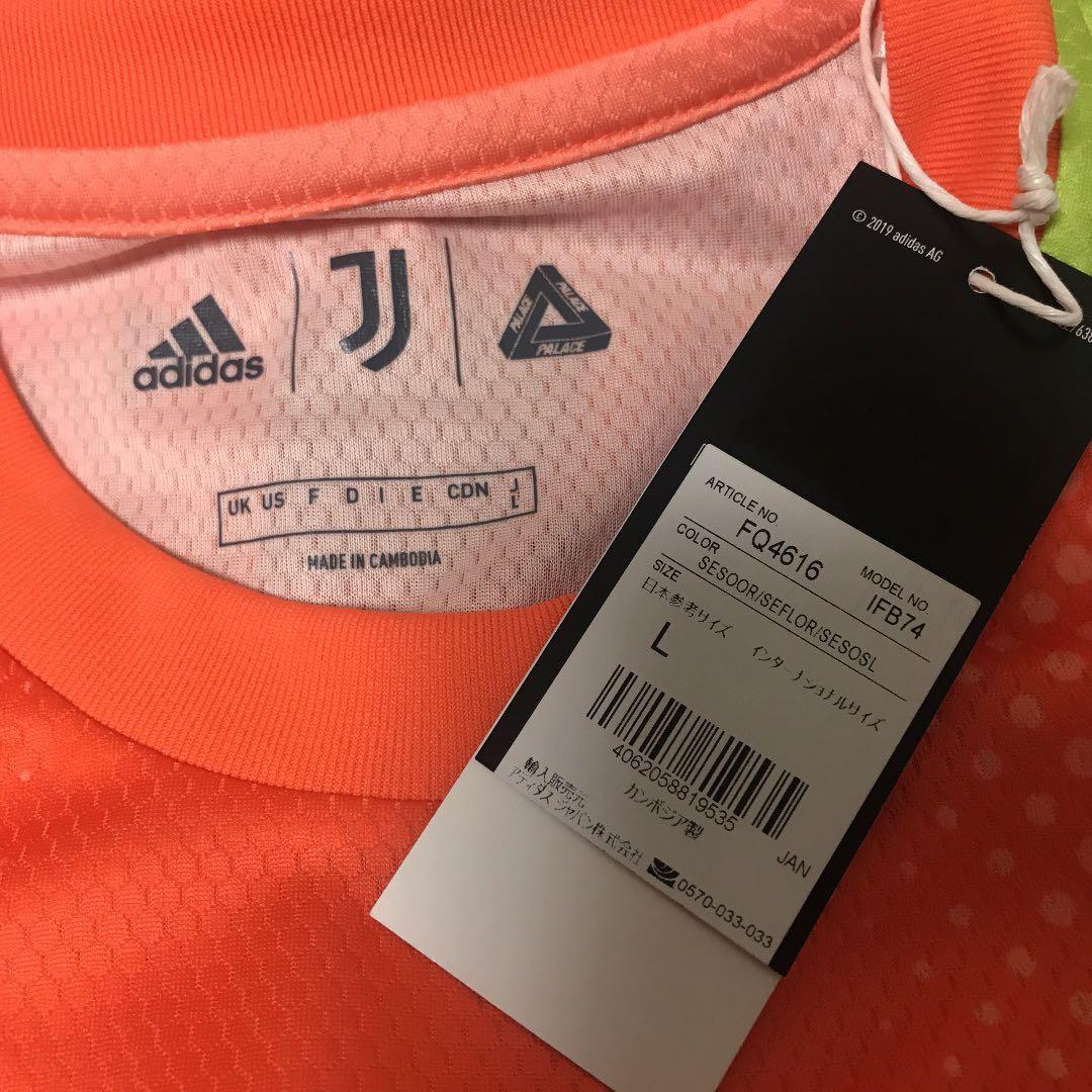 新品 PALACE × JUVENTUS 4th GK オレンジ L