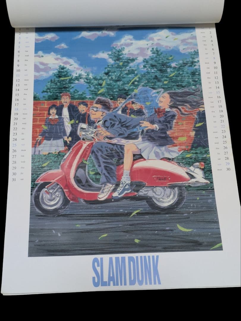 【当時物】スラムダンク　1997年　壁掛けカレンダー　SLAMDUNK　井上雄彦