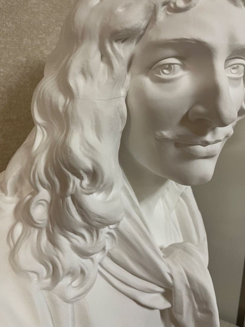 堀石膏制作（石膏像ドットコム）石膏像 モリエール 胸像 85cm 美品