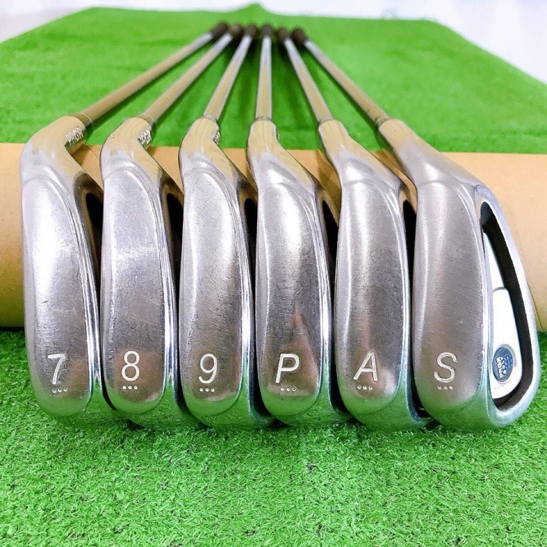 テ34★PRGR GN502 6本レディースアイアンセット 純正プロギアM-30