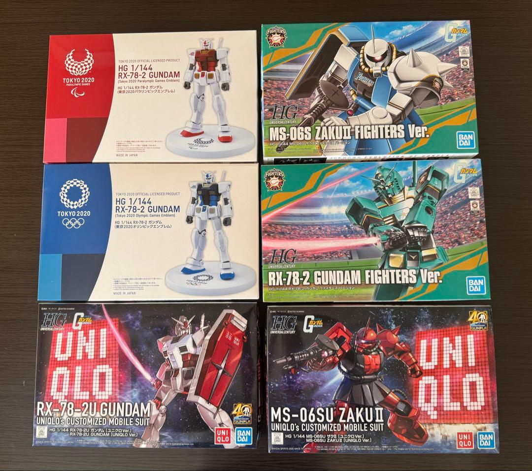 機動戦士ガンダム　シャア　プラモデル6点セット　希少　貴重　レアセット