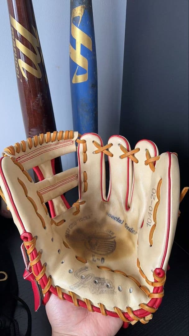 水口大地 選手 実使用 野球グローブ