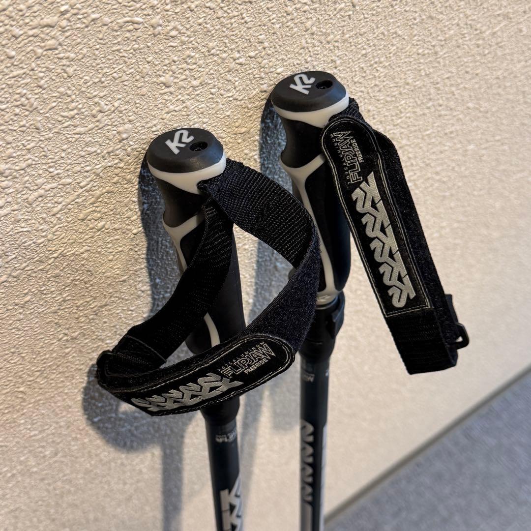 【新品】K2 FLIPJAW スキー ストック 105-120cm